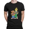 T-shirt girocollo da uomo 100% cotone t-shirt per il tempo libero Friends Sesame Street 80s TV drama