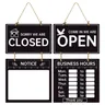 Cartello per ore di lavoro cartello per ore di negozio su entrambi i lati cartello aperto