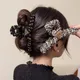 2024 neue Promi-Stil Brief Plüsch Hai Clip Kopf bedeckung Haarnadel hochwertige Gefühl Haarnadel