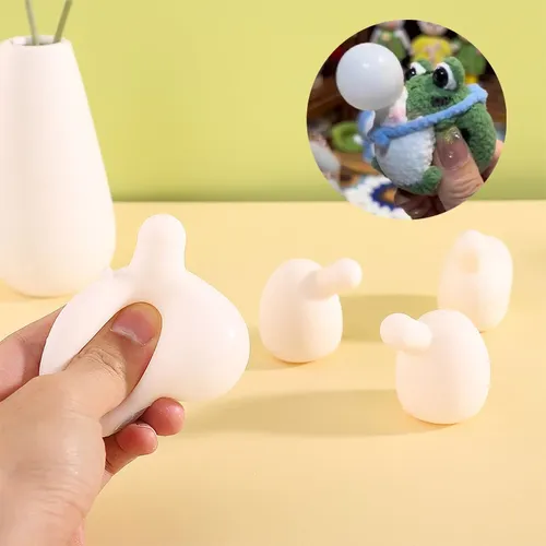 5 Stück Anti angst Squeeze Spielzeug DIY Zubehör für Erwachsene Blow Bubble Neuheit Prise Spielzeug