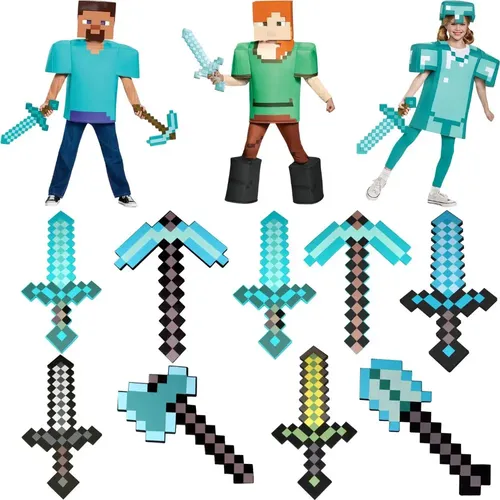 Schaum Spielzeug Schwert Minecraft Kinder Größe Rollenspiel Zubehör-Serie geeignet für