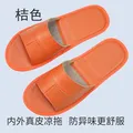 Sandali in pelle bovina con strato di testa per uso domestico pantofole in vera pelle per interni