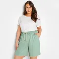 Short de sport léger pour femme grande taille élastique ceinture de proximité été décontracté