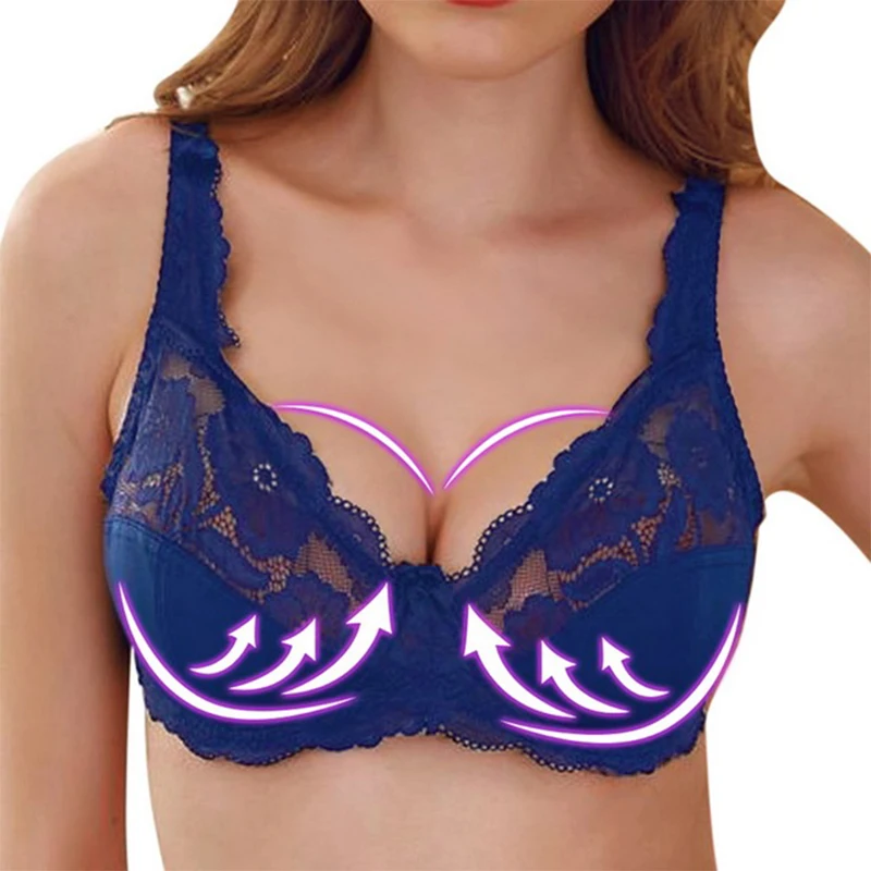 DaiNaFang soutien-gorge en dentelle grande taille femmes CDE tasse sous-vêtements Bralette haut court Sexy femme Lingerie grand BH Tube Push Up brassière