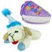 Birthday Lamp Chop and Cake slice Cat Toy, Small, Pack of 2, Blue / Purple