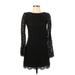 Alexia Admor Casual Dress - Party Crew Neck Long sleeves: Black Dresses - New - Women's Size X-Small