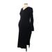 Gap - Maternity Casual Dress - Sweater Dress: Black Dresses - Women's Size Medium