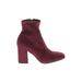 Unisa Ankle Boots: Burgundy Shoes - Women's Size 8