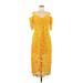 Zac Posen Cocktail Dress: Yellow Dresses - Women's Size 8