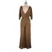 Maeve by Anthropologie Jumpsuit: Brown Snake Print Jumpsuits - Women's Size X-Small