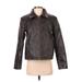 Style addict Faux Leather Jacket: Brown Jackets & Outerwear - Women's Size Small