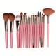 18pcs Complete Function Makeup Brushes Kit Professional Eyelash Contour Eyeshadow Eyebrow Highlighter Blending Brush Set Great Gift For Makeup Beginner