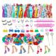 32pcs/pack Clothes And Accessories For Dolls, Fashion Style Mini Dresses Shoes Bags Hangers Handmade Toys For Girls Halloween/thanksgiving Day/christmas Gift