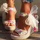 Damen Sandalen Boho Sandalen mit Keilabsatz Espadrilles Täglich Strand Blumen Stickerei Sommer Satinblume Spitze Blume Plattform Keilabsatz Runde Zehe Urlaub Böhmen Satin Kreuzgurt Schwarz Rote Rosa