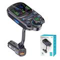 Starfire Upgrade Bluetooth FM-Transmitter für Auto, kabelloses Bluetooth 5.3, schnelles Autoladegerät-Adapter-Set mit 1,5-Zoll-Farbbildschirm, Freisprechen