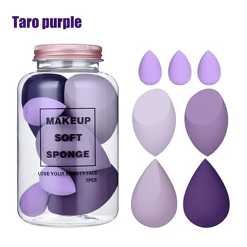 Beauty Egg Set Makeup Puff 7 Sets in Treibflasche Wattepad Puderquaste weich
