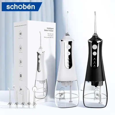 Schoben Dental Oral Irrigator Water Flosser Pick for Teeth Cleaner Thread Mouth Washing Machine 5