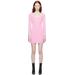 Pink Bonded Minidress