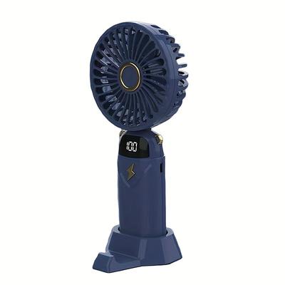 Mini Personal Battery Operated Fan – Portable Handheld Fan with Flexible Stand for Desk, Car, Travel