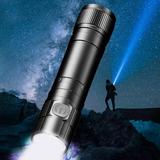 Camping Essentials Flashlight Portable Mini Light Source Lamp Waterproofing Grade IP66 2000mAh Large Capacity Battery Aluminum Alloy Material Multiple Lighting Modes Camping Accessories