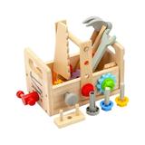 Wooden Tool Set For Toddlers Pretend Play Construction Kids Tool Set With Wooden Tool Box And Accessory Play Set Gift For Boys Girls