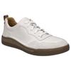 Sneaker JOSEF SEIBEL "Cleve 01", Herren, Gr. 41, weiß, Leder, sportlich, Schuhe, Freizeitschuh, Retro Sneaker, Schnürschuh mit Schuhweite weit