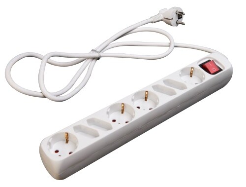 Lex 2er Set 8-fach Steckerleiste Schuko Kippschalter Steckdosenleiste Mehrfachstecker : 8-fach Image