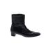 Salvatore Ferragamo Ankle Boots: Black Solid Shoes - Women's Size 7 1/2