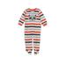 Just One You Made by Carter's Long Sleeve Onesie: Orange Stripes Bottoms - Size 9 Month