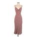 Abercrombie & Fitch Casual Dress - Slip dress: Burgundy Hearts Dresses - Women's Size X-Small