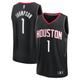 Men's Fanatics Branded Amen Thompson Black Houston Rockets Fast Break Replica Player Jersey - Statement Edition