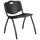 Flash Furniture HERCULES Series Plastic Stack Chair, Black (RUTD01BK) | Quill