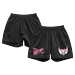 Men's Chalk Line Black Bret Hart Knit Shorts