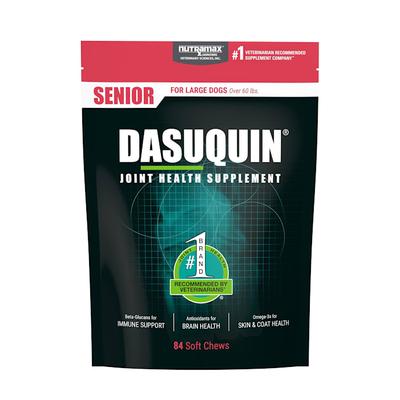 NUTRAMAX DASUQUIN Senior Joint Health Supplement Soft Chews for Large Dogs, Count of 84