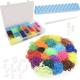 Complete Loom Band Set with Storage Tub - 2000 Mixed Loom Bands, Loom Board, Hook & S Clips - Creative Toys