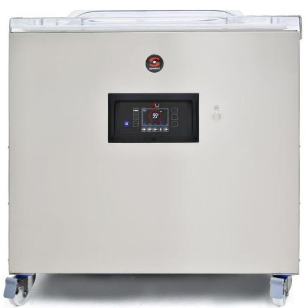 Vakuumverpackungsmaschine - SAMMIC SU-810LL - Zwei Siegelschienen von 848+848 mm - Busch Pumpe 100 m³/h. Image