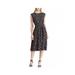 Ralph Lauren Dresses | Lauren Ralph Lauren Floral-Print Fit-And-Flare Dress | Color: Black | Size: 8