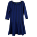 Ralph Lauren Dresses | Lauren Ralph Lauren Womens A Line Dress Blue Black Knee Length Long Sleeve L | Color: Blue | Size: L