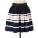 Kate Spade Skirts | Kate Spade New York Short Mini Striped Summer Silk Blend Cupcake Skirt The Rules | Color: Black/Cream | Size: 4