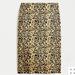 J. Crew Skirts | J.Crew No. 2 Pencil Skirt In Leopard Print Bi-Stretch Cotton-Tan/Black/Brown- 8 | Color: Black/Tan | Size: 8