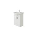 VeeBath Linx Bathroom Vanity Basin Sink Cabinet Unit White Soft Close Door Hinges Storage Furniture Rectangular - 550mm