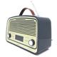 (Grey) Denver DAB-38 Retro DAB Radio with 2.4 Inch Display, DAB+ and Clock / Alarm