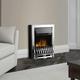 Whitby 2KW LED Electric Fire Freestanding with Remote, Chrome