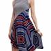 Anthropologie Dresses | Anthropologie Maeve Cameron Asymmetrical Swing Dress Small | Color: Blue/Red | Size: S