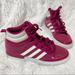 Adidas Shoes | Adidas Berry High Top Court Shoes | Color: Pink/White | Size: 6