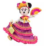 Disney Other | Disney Minnie Mouse Deluxe Catrina Doll Le Day Of Dead Epcot Mexico - New | Color: Orange/Pink | Size: Os