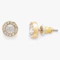 Kate Spade Jewelry | Kate Spade You're A Gem Pave Halo Stud Earrings | Color: Gold/White | Size: Os