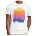 DEDICATED - T-Shirt Stockholm Sunset Lines - T-Shirt Gr XXL weiß