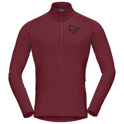 Norrøna - Fjørå Equaliser Long Sleeve Zip Top - Radtrikot Gr S rot Image