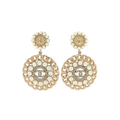 Chanel Earring: White Jewelry